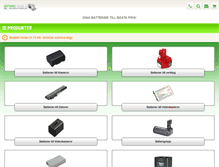 Tablet Screenshot of batteries-online.se