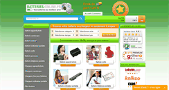 Desktop Screenshot of batteries-online.fr