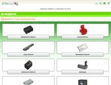 Tablet Screenshot of batteries-online.dk
